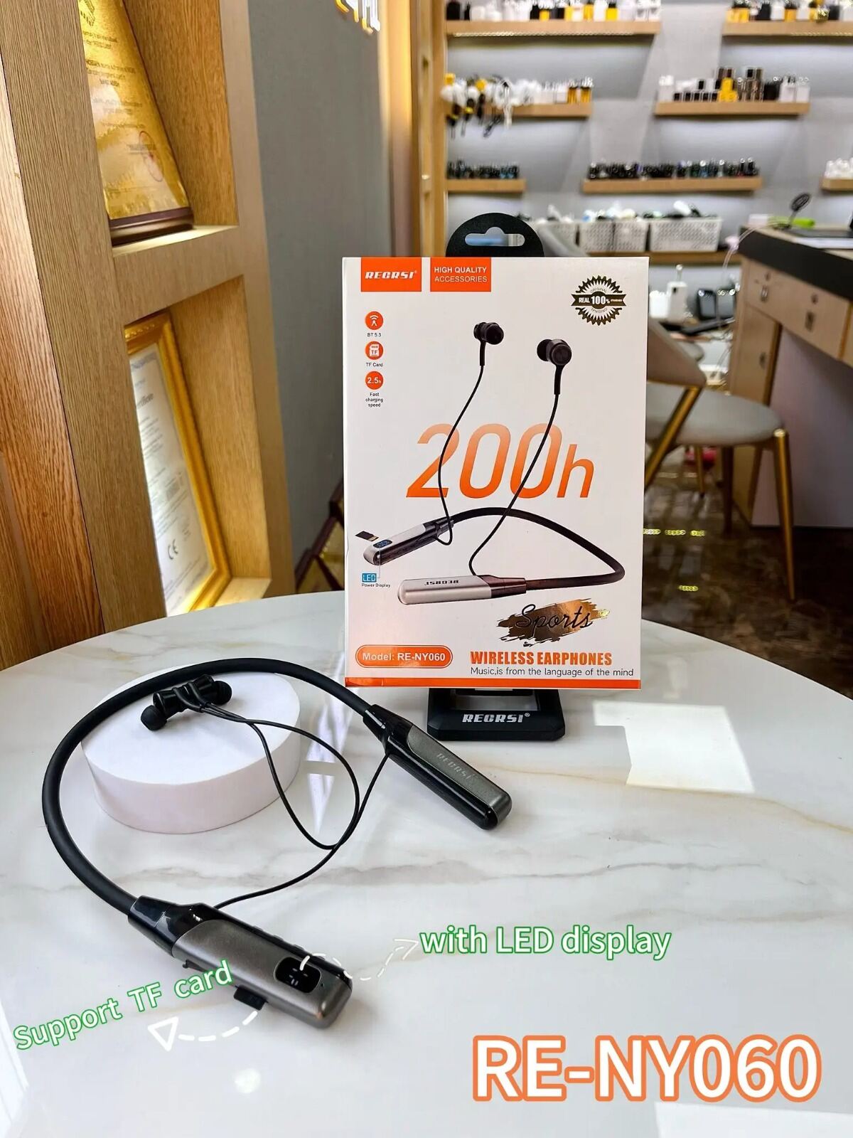 🎧 Recrsi RE-NY060 Bluetooth Neckband Pro 🔥